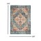 Homeroots 4 x 6 ft. Ivory & Light Blue Distressed Area Rug 385548 - alternate 3